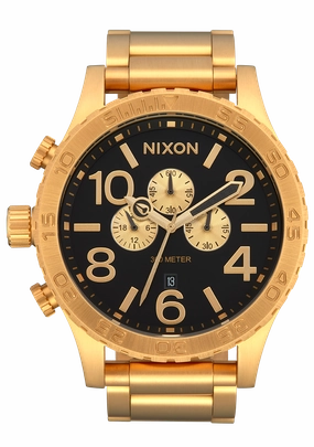 51-30 Chrono - All Gold / Black stainless-steel watches stainless steel watch bands stainless steel watches cheap
