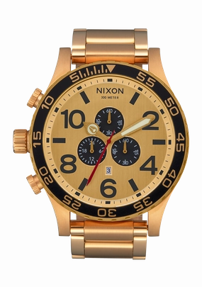 51-30 Chrono - All Gold / Gold / Black stainless-steel watches stainless steel watch bands stainless steel watches cheap