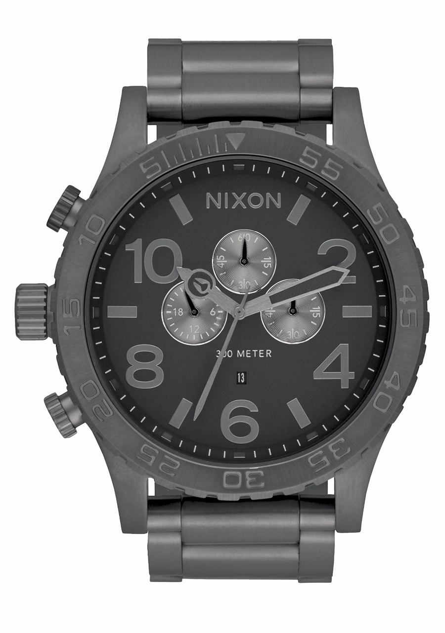 51-30 Chrono - All Gunmetal stainless-steel watches stainless steel watch bands stainless steel watches cheap