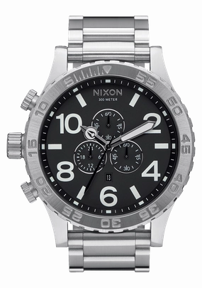 51-30 Chrono - Black stainless-steel watches stainless steel watch bands stainless steel watches cheap