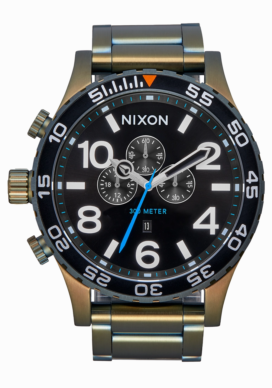 51-30 Chrono - Black Sunray / Surplus stainless-steel watches stainless steel watch bands stainless steel watches cheap