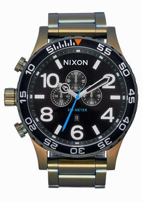 51-30 Chrono - Black Sunray / Surplus stainless-steel watches stainless steel watch bands stainless steel watches cheap