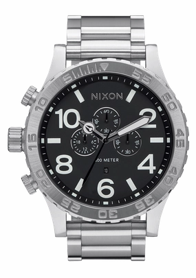 51-30 Chrono - Black stainless-steel watches stainless steel watch bands stainless steel watches cheap