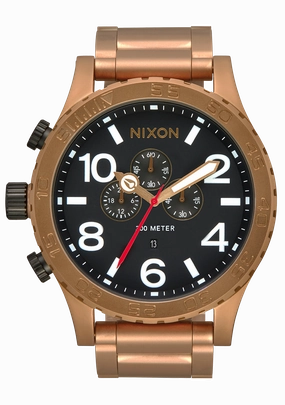 51-30 Chrono - Bronze / Black stainless-steel watches stainless steel watch bands stainless steel watches cheap
