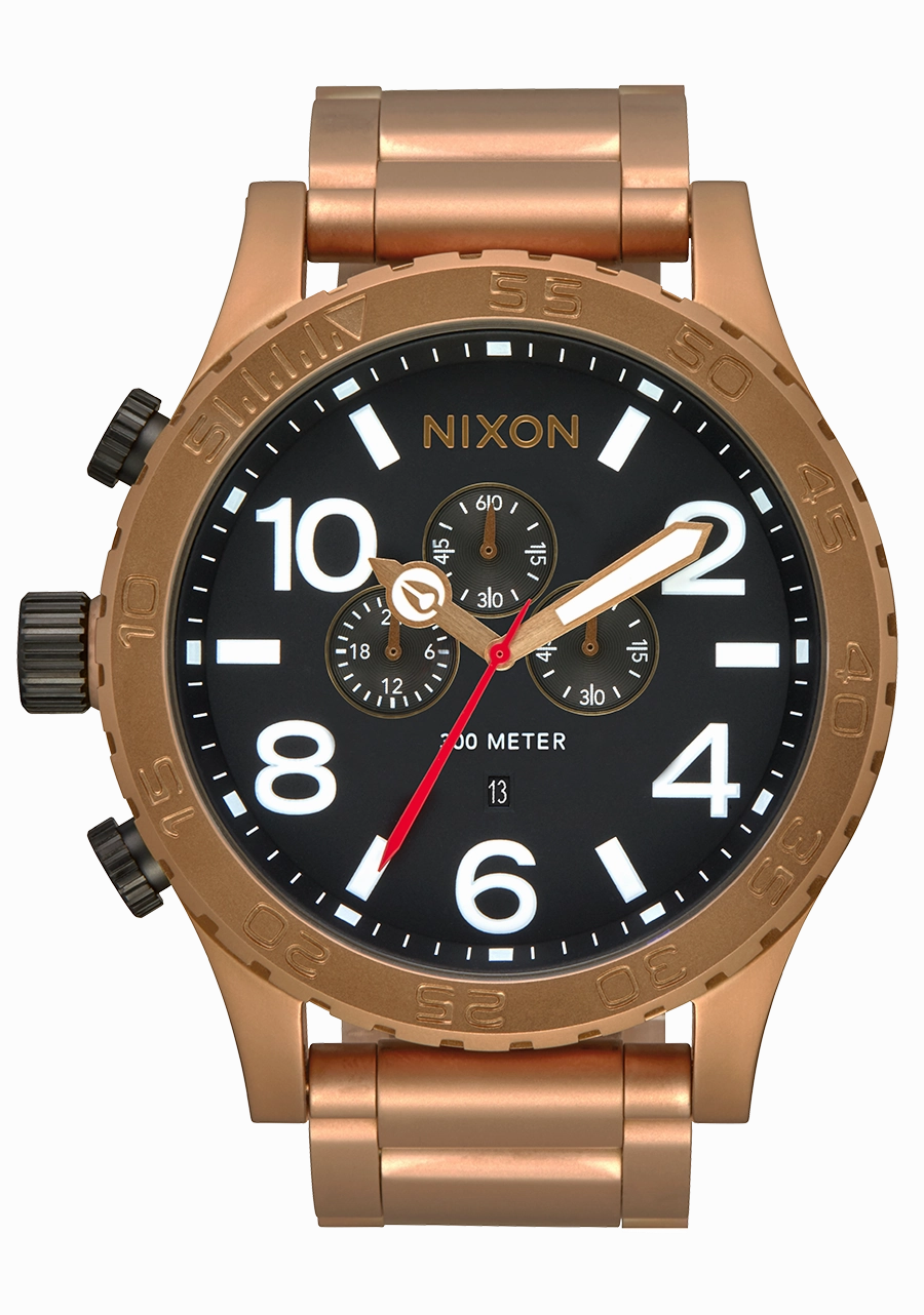 51-30 Chrono - Bronze / Black stainless-steel watches stainless steel watch bands stainless steel watches cheap