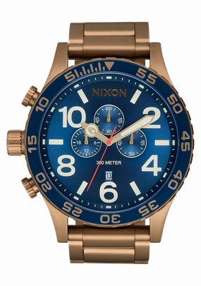 51-30 Chrono - Desert Gold / Arles Blue stainless-steel watches stainless steel watch bands stainless steel watches cheap