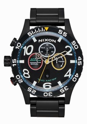 51-30 Chrono - Fisheye / Super Black / Black stainless-steel watches stainless steel watch bands stainless steel watches cheap