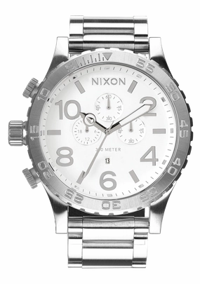 51-30 Chrono - High Polish / White stainless-steel watches stainless steel watch bands stainless steel watches cheap