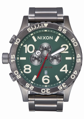 51-30 Chrono - Light Gunmetal / Dk Forest stainless-steel watches stainless steel watch bands stainless steel watches cheap