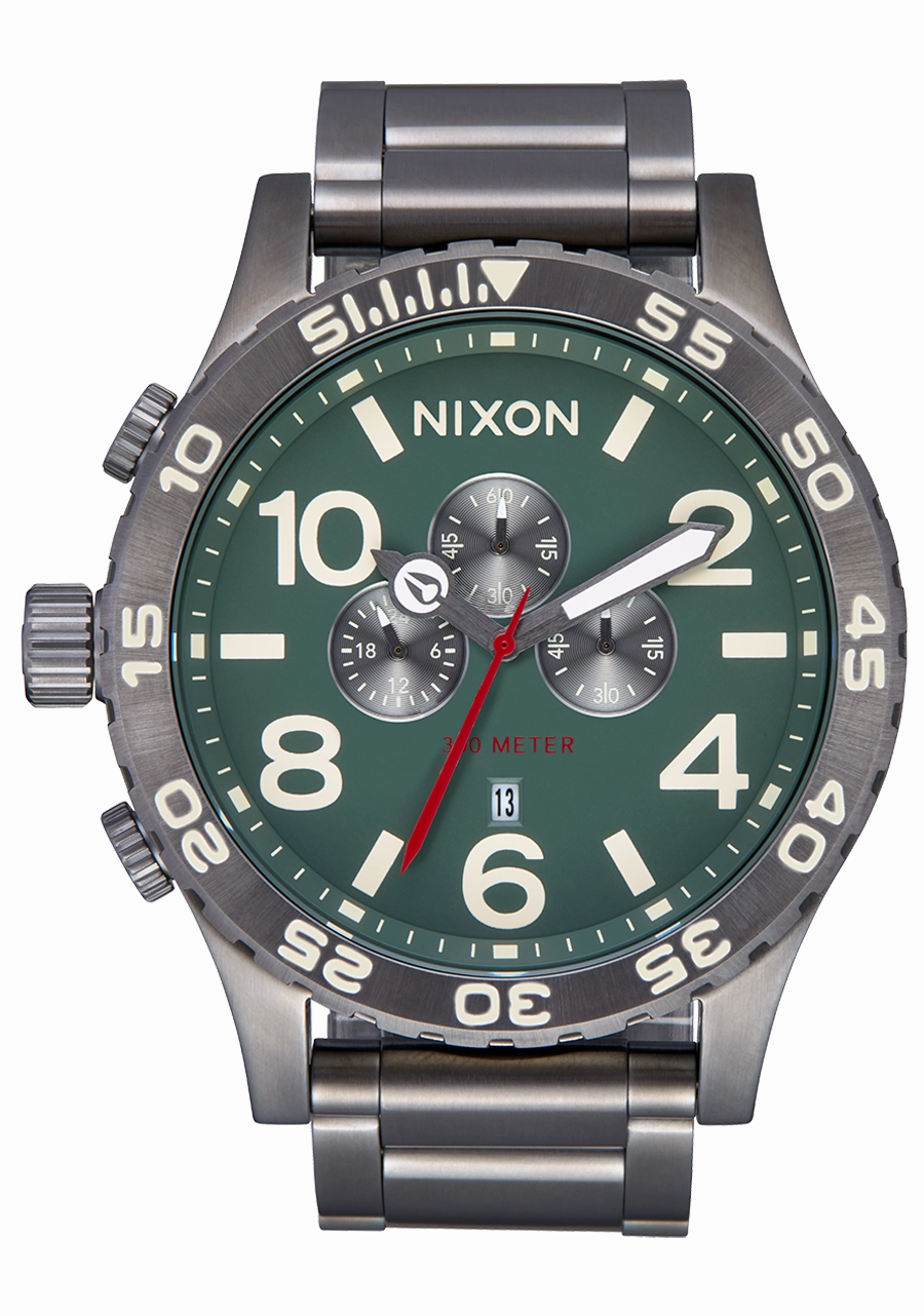 51-30 Chrono - Light Gunmetal / Dk Forest stainless-steel watches stainless steel watch bands stainless steel watches cheap