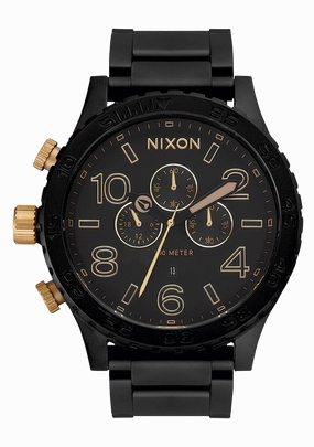 51-30 Chrono - Matte Black / Gold stainless-steel watches stainless steel watch bands stainless steel watches cheap