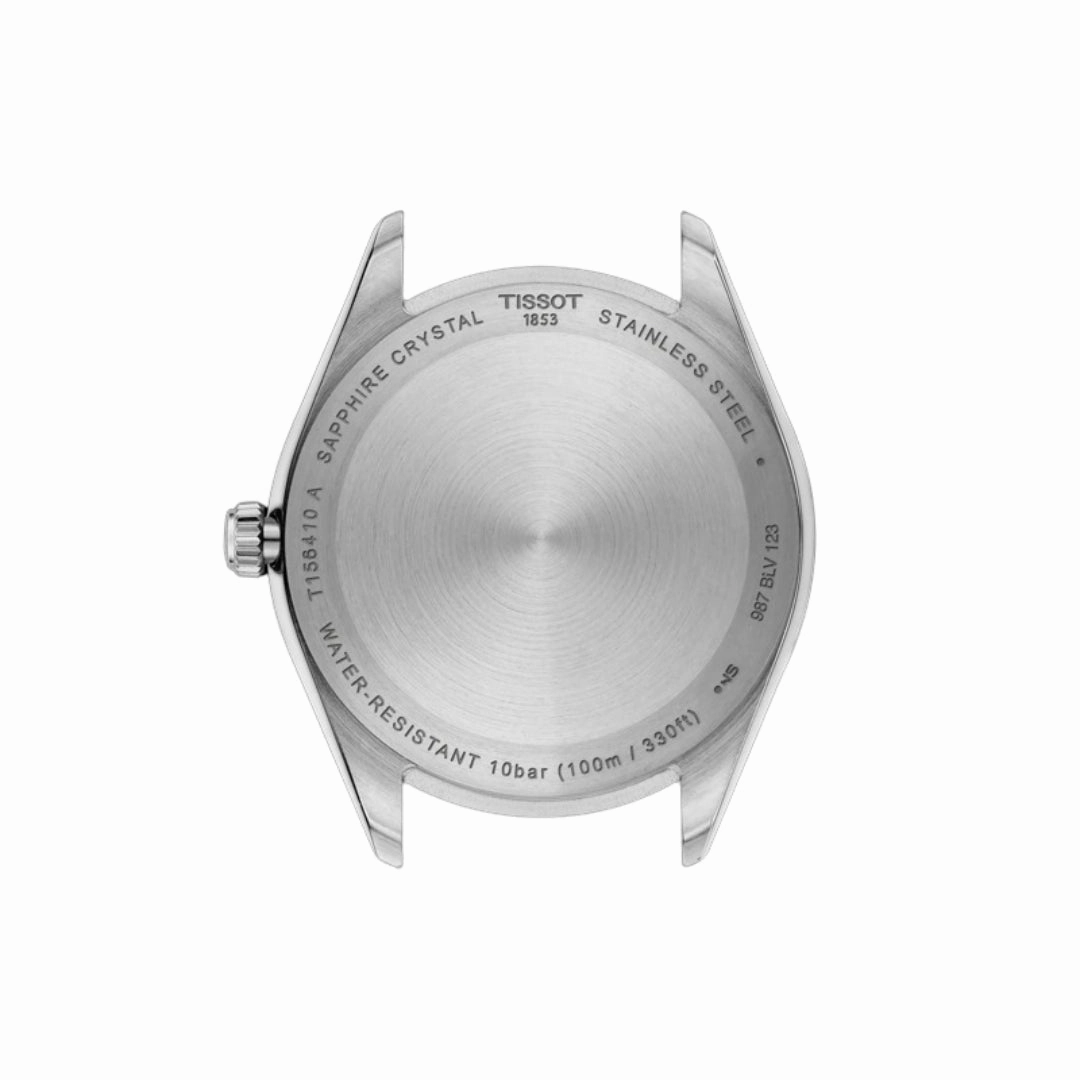    BALLADE 40mm BLUE DIAL STEEL STRAP WATCH T1564101104100