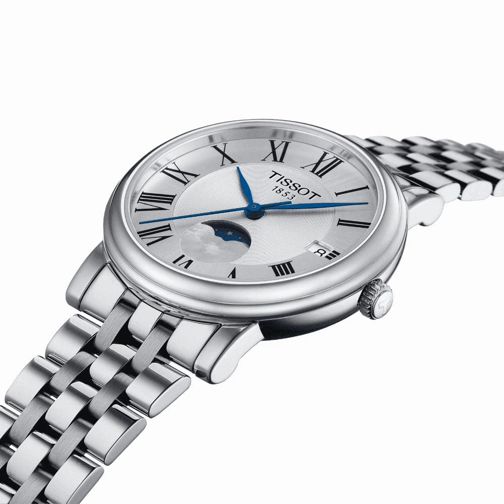    CARSON MOONPHASE SWISS QUARTZ STAINLESS STEEL WOMEN'S WATCH T1222231103300