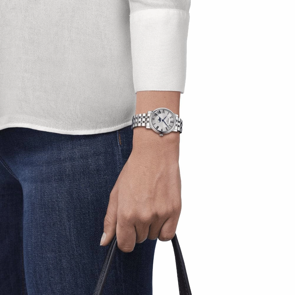    CARSON MOONPHASE SWISS QUARTZ STAINLESS STEEL WOMEN'S WATCH T1222231103300