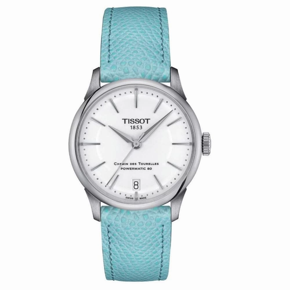    Chemin Des Tourelles Powermatic 80 Leather Strap Women Watch T1392071601100 timex watches for men,timex watches for women