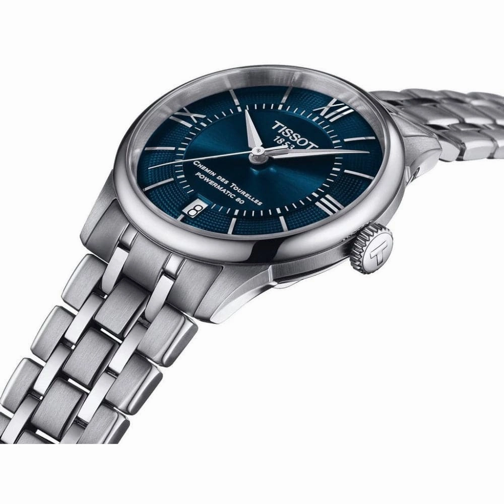    Chemin Des Tourelles Powermatic Silver Stainless Steel Strap Men Watch T1392071104800