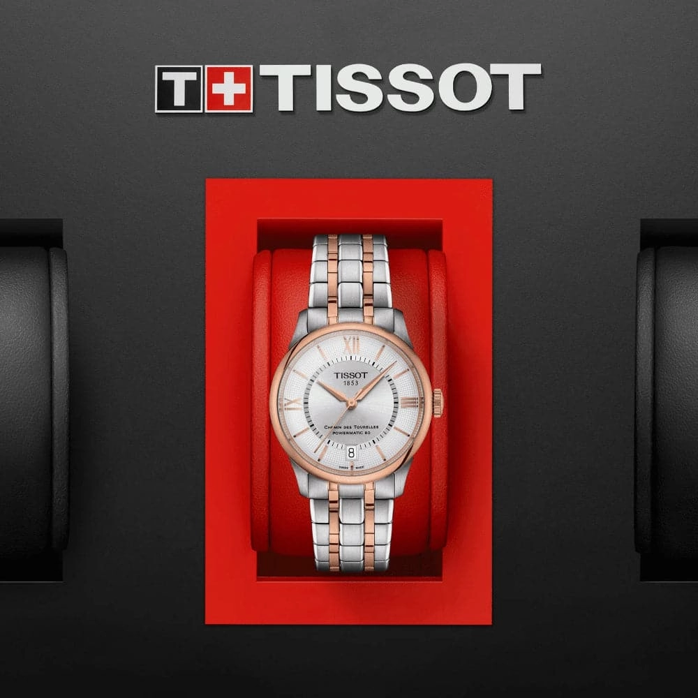    Chemin Des Tourelles Two-Tone Stainless Steel Strap Women Watch T1392072203800