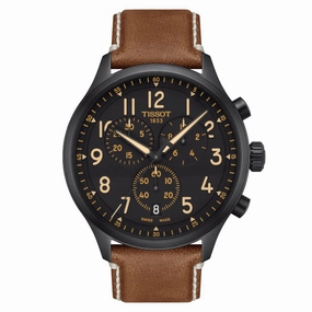    Chrono Chronograph Brown Leather Strap Men Watch T1166173605203 timex watches for men,timex watches for women