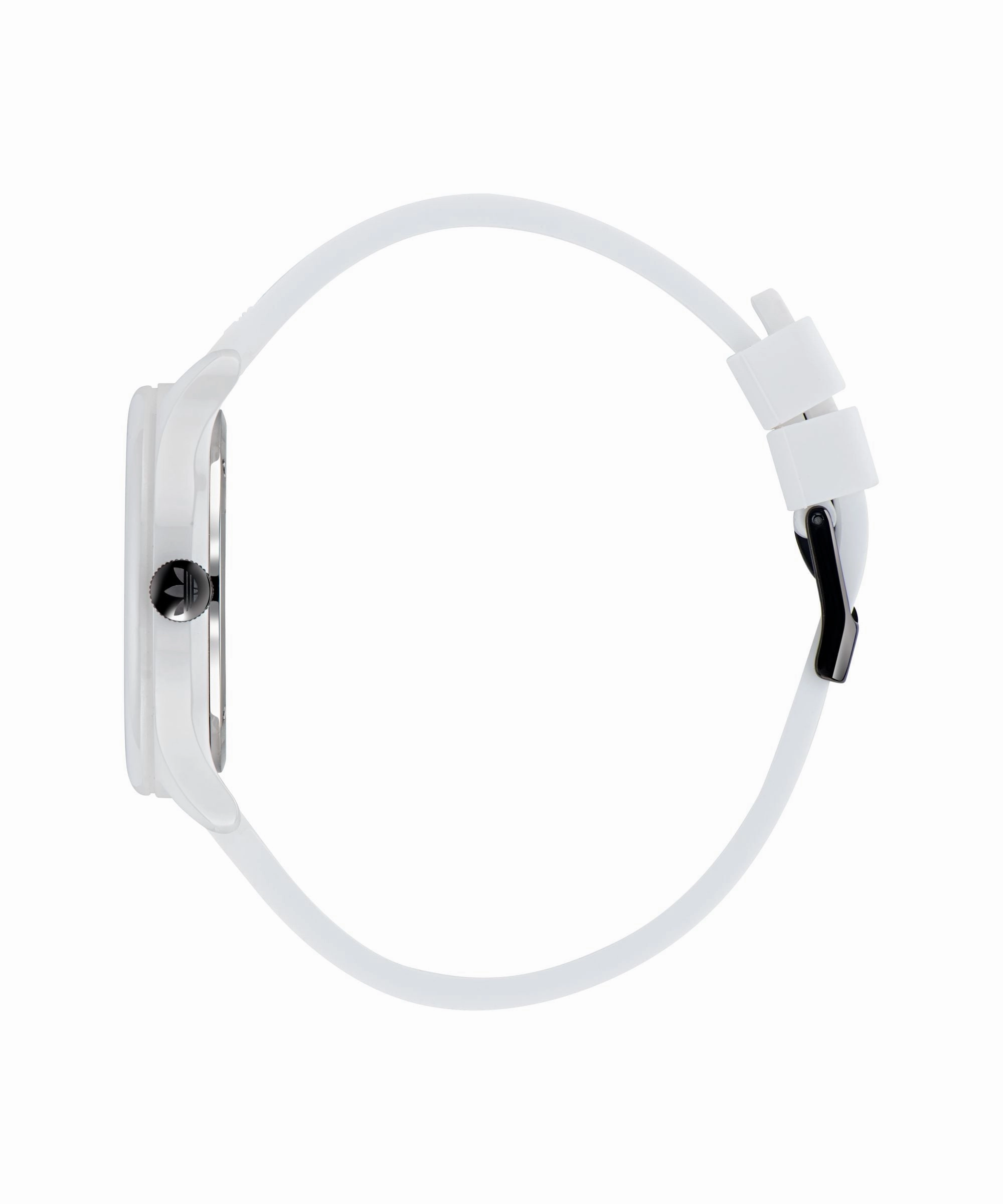    Code One 40mm White Dial White Silicone Strap Watch AOSY23030
