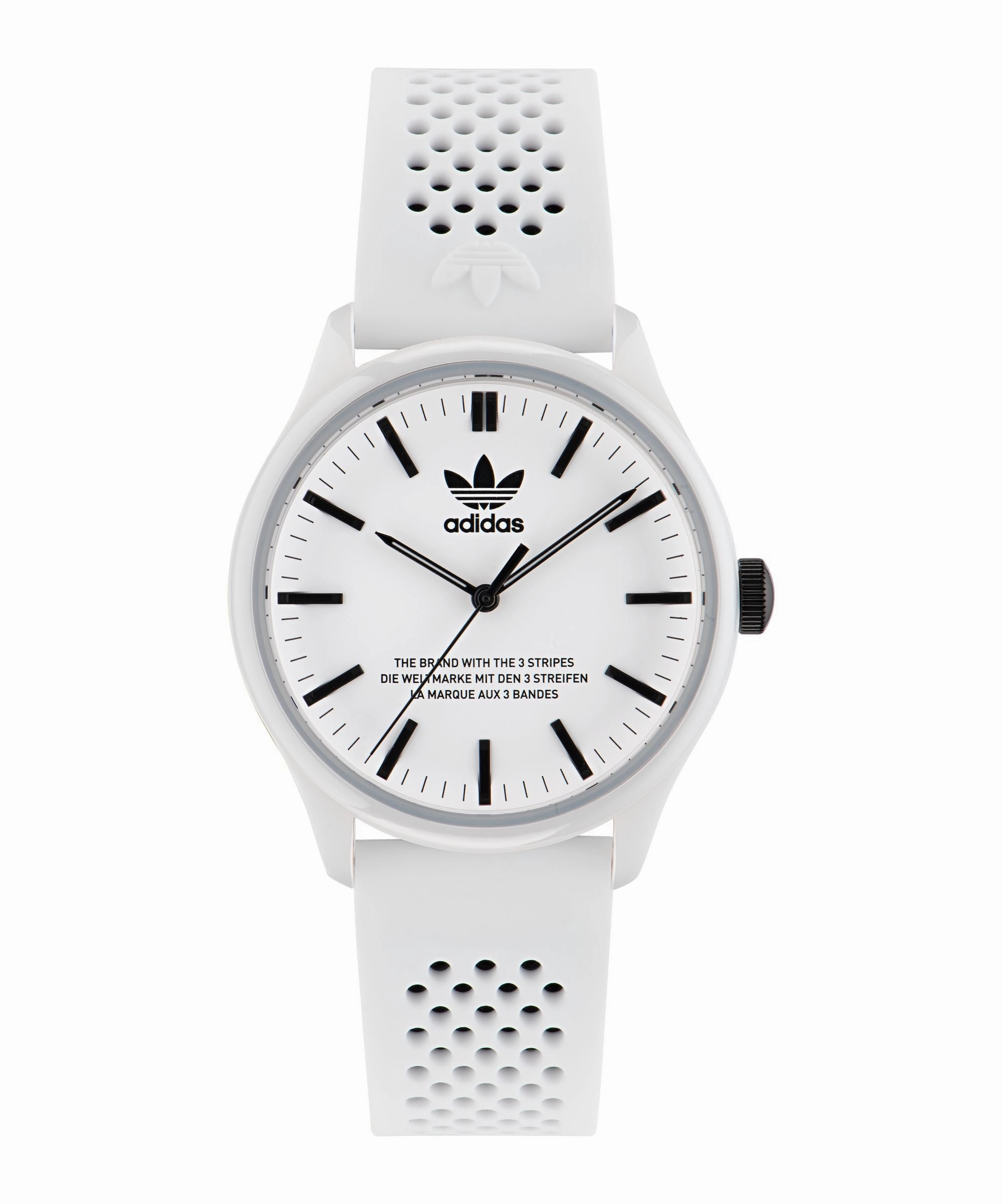    Code One 40mm White Dial White Silicone Strap Watch AOSY23030 