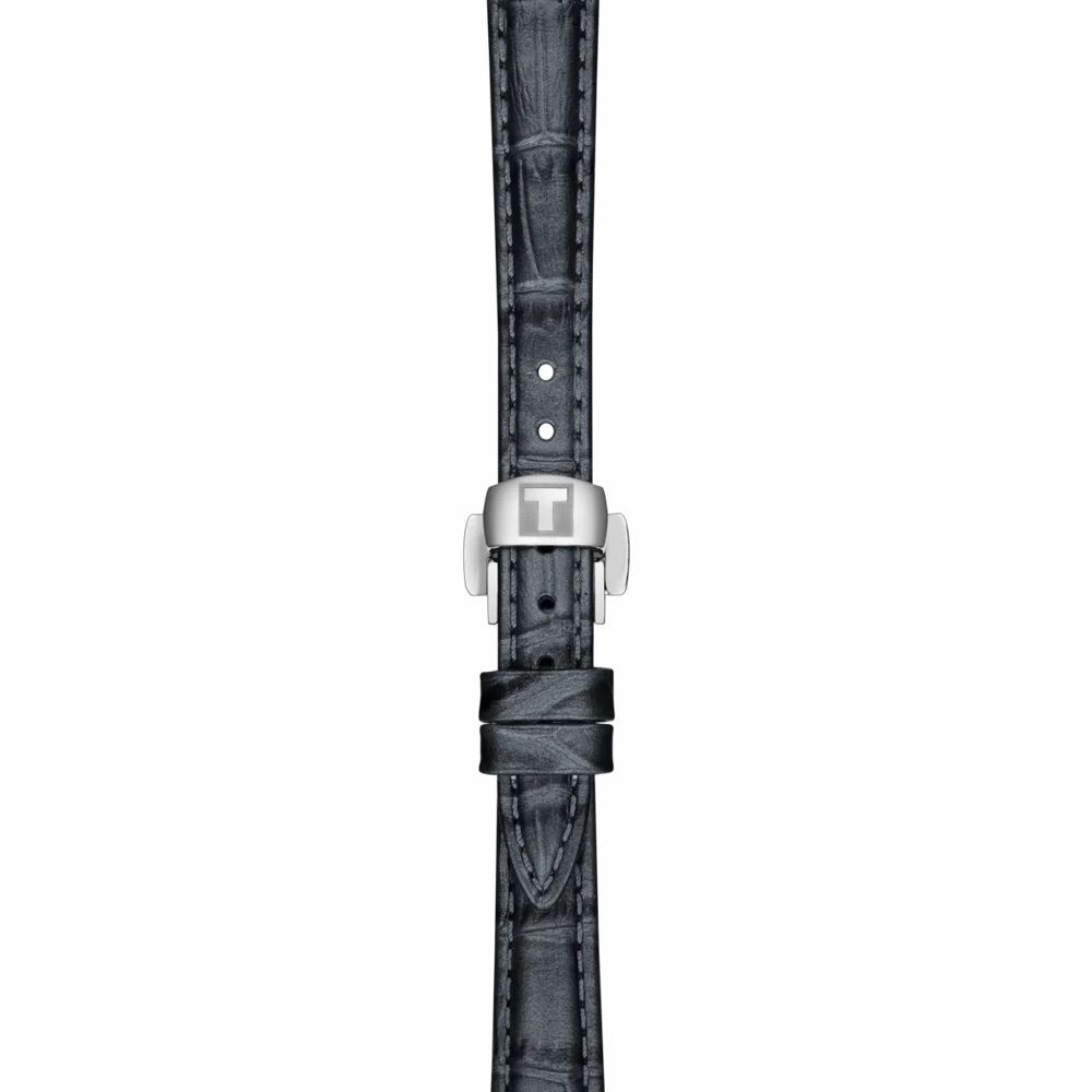    DESIR BLACK DIAL BLACK SLIM LEATHER STRAP WATCH T1520101603800
