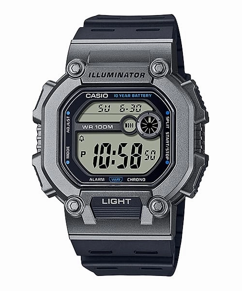    Digital Illuminator Grey Dial Black Resin Band Watch W737H-1A2 