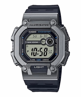    Digital Illuminator Grey Dial Black Resin Band Watch W737H-1A2 