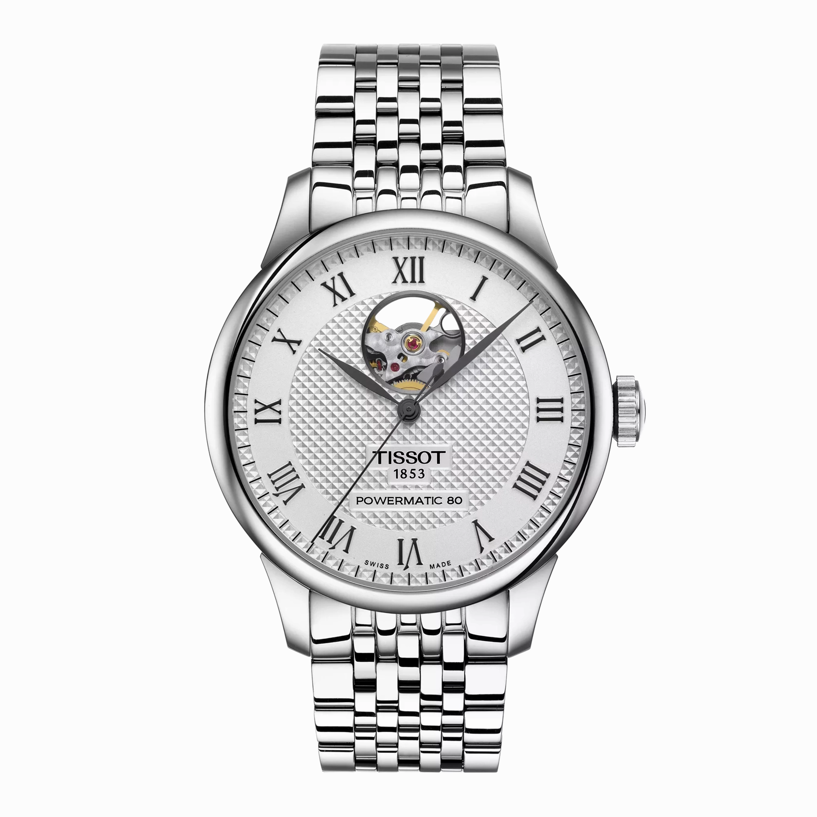    Le Locle Powermatic 80 Open Heart T0064071103302 budget    watches    watches classic