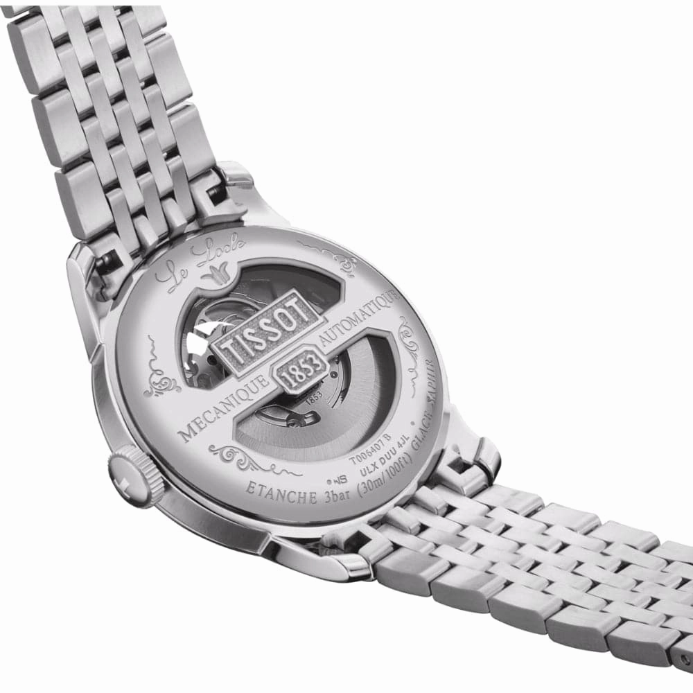    Le Locle Powermatic Stainless Steel & Leather Strap Men Watch T0064071103303