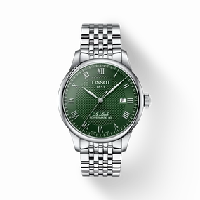    LE LOCLE POWERMATIC T0064071109300 39mm GREEN DIAL AUTOMATIC WATCH timex watches for men,timex watches for women