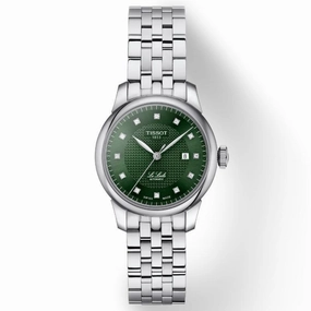    LE LOCLE T0062071109600 29mm GREEN DIAL AUTOMATIC LADIES' WATCH timex watches for men,timex watches for women