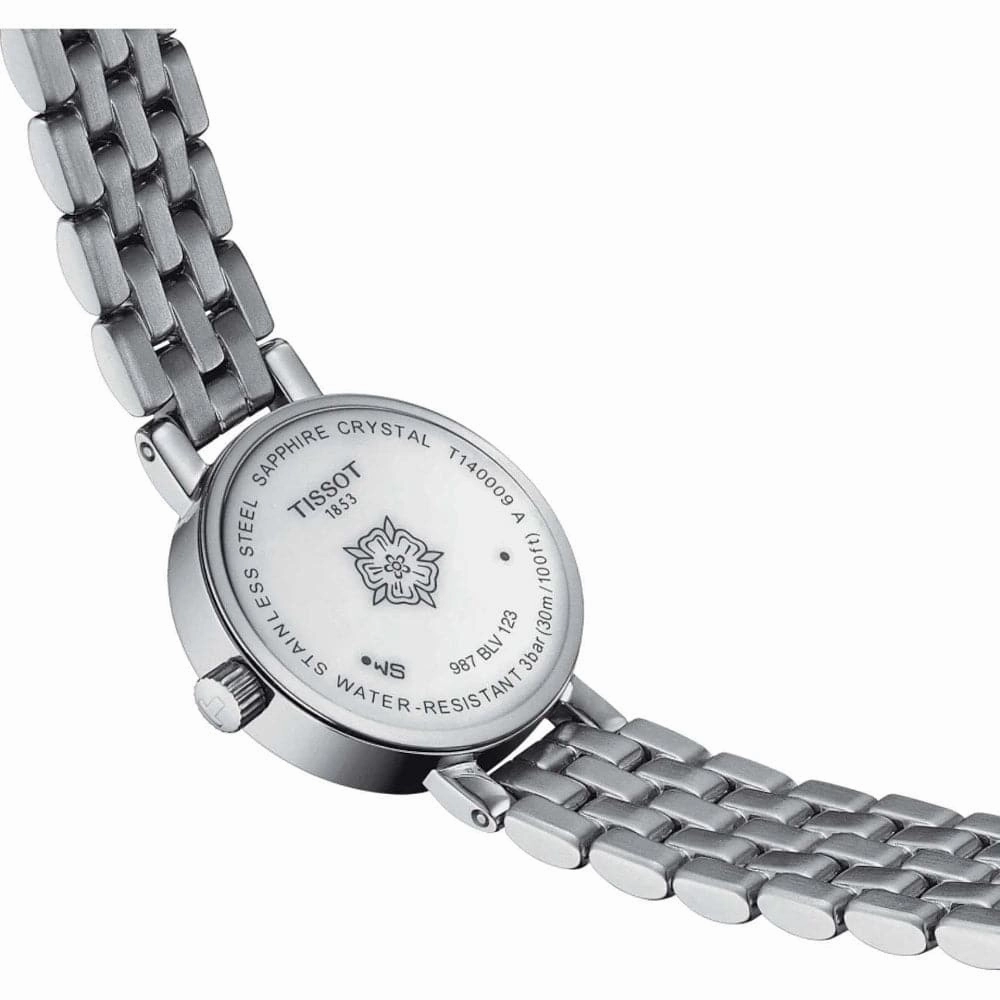    Lovely Silver Dial And Stainless Steel Strap Women Watch T1400091111100