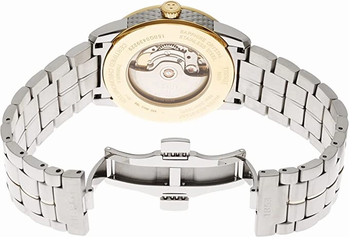    Luxury Automatic Diamond Silver Dial Two-Tone Stainless Steel Mens Watch T0864082203600