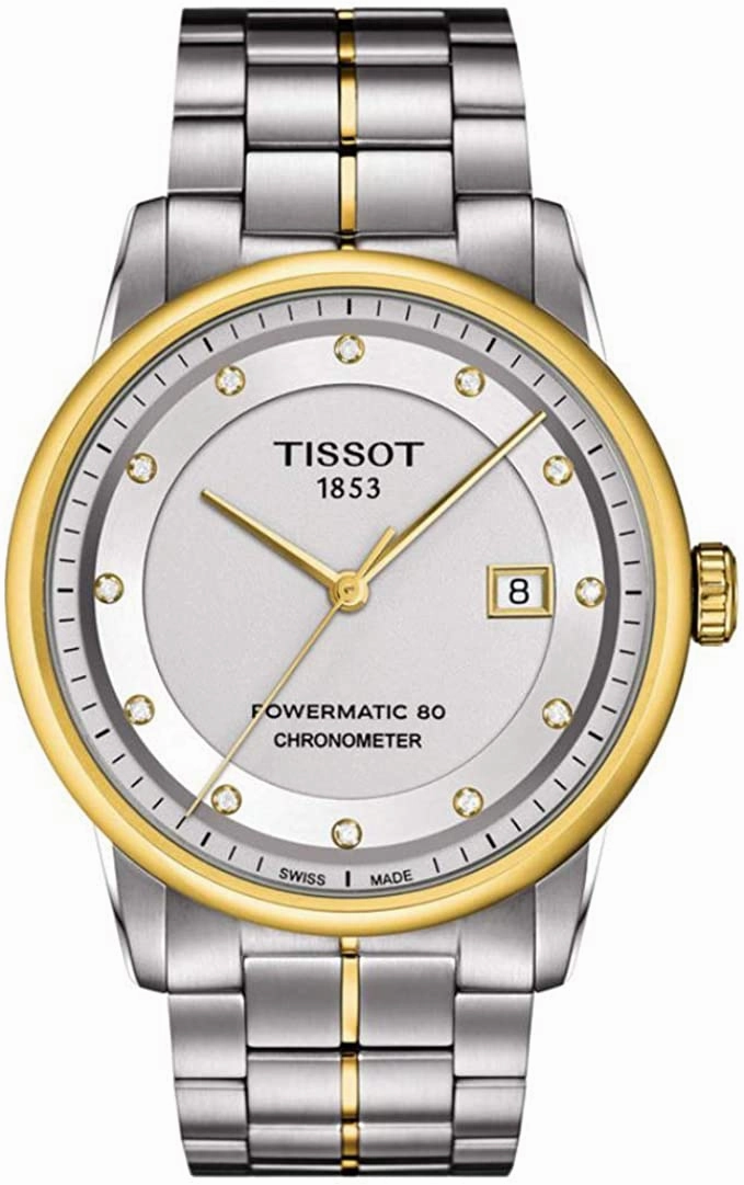    Luxury Automatic Diamond Silver Dial Two-Tone Stainless Steel Mens Watch T0864082203600    affordable watches    limited edition watches luxury watches