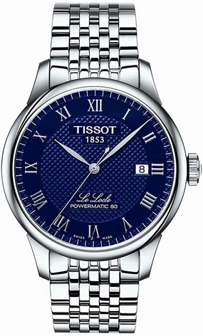    Men's Le Locle 316L Stainless Steel case Swiss Automatic Watch Strap, Gray, 20 (Model: T0064071104300)    affordable watches    limited edition watches luxury watches