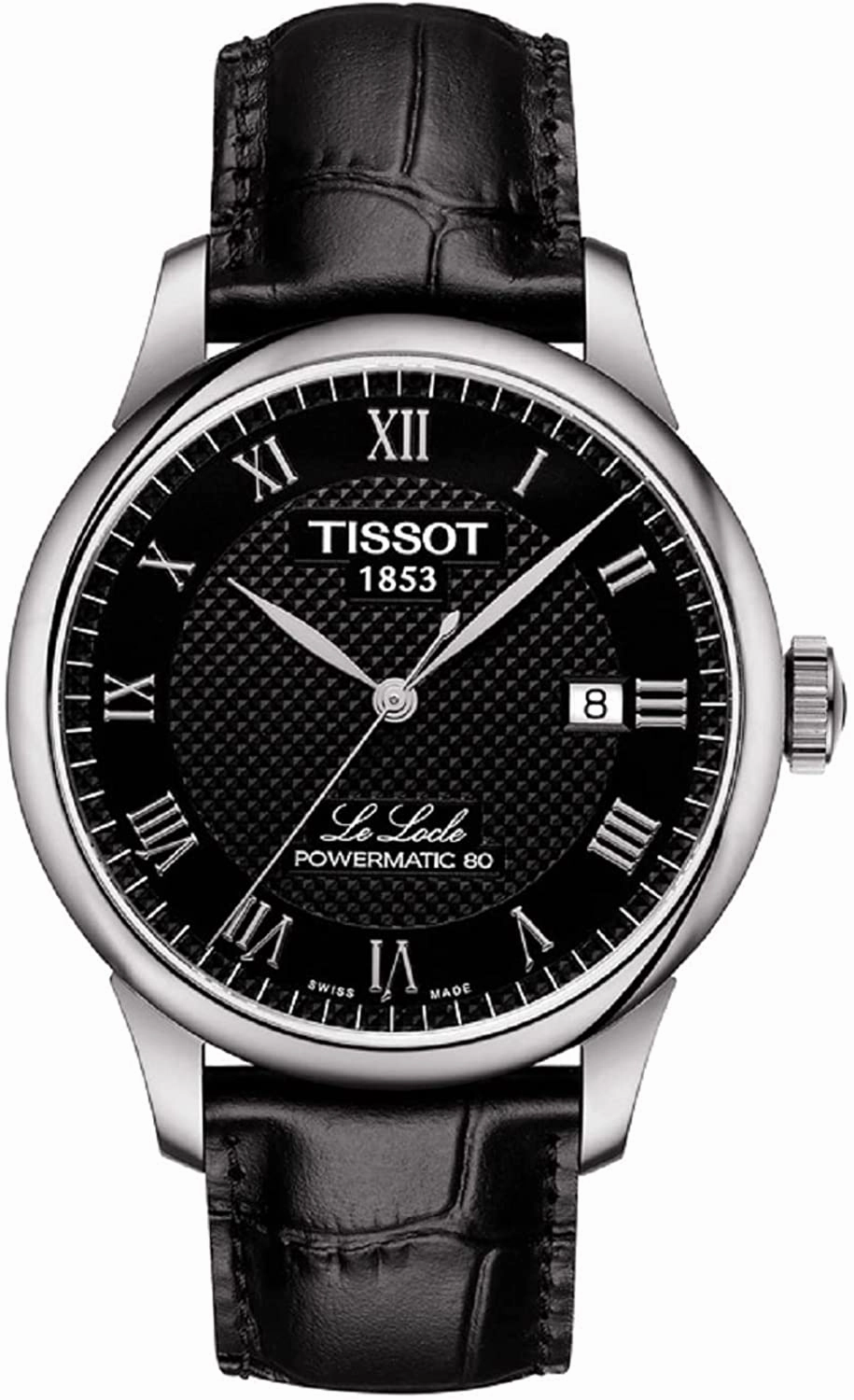    Men's Le Locle Stainless Steel Dress Watch Black T0064071605300    affordable watches    limited edition watches luxury watches
