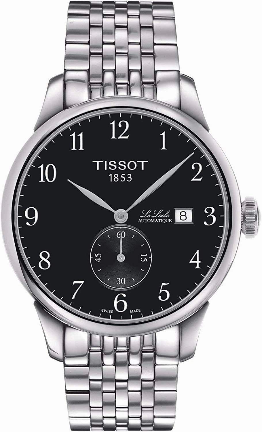    Men's Le Locle Swiss Automatic Watch with Stainless Steel Strap, Gray, 19 (Model: T0064281105200)    affordable watches    limited edition watches luxury watches