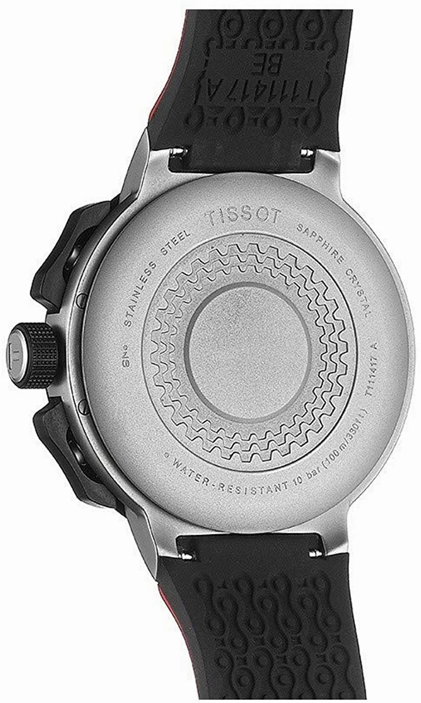    Men's Quartz Stainless Steel Strap, Black, 18 Casual Watch (Model: T1114172744100)
