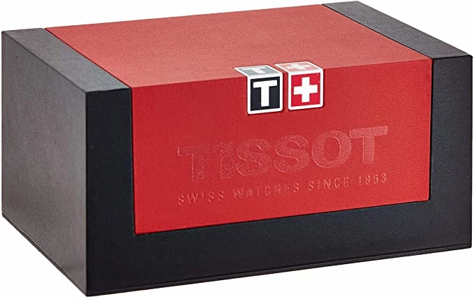    Men's Stainless Steel Quartz Watch with Stainless-Steel Strap, Two Tone, 18 (Model: T1094101803200)