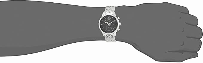    Men's T063.617.11.067.00 Stainless Steel Bracelet Chronograph Watch with Gray Dial and Date