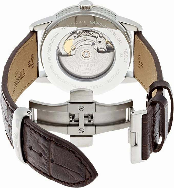    Men's T0864071603100 Luxury Analog Display Swiss Automatic Brown Watch