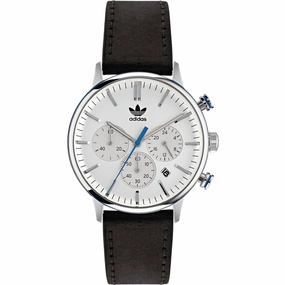    Men's Watch - Originals Chrono White Dial Black Leather Strap | AOSY22011 