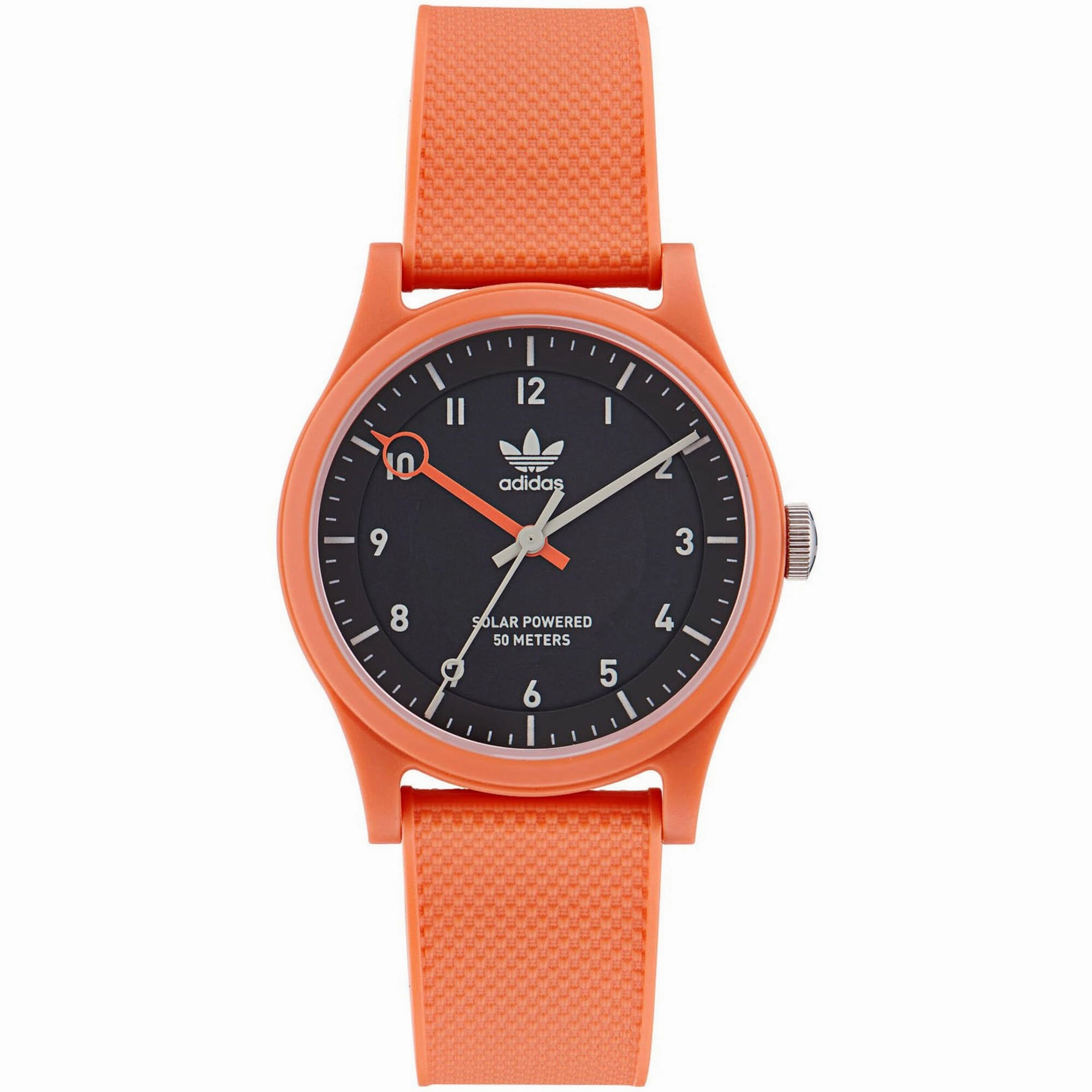    Men's Watch - Originals Quartz Black Dial Orange Rubber Strap | AOST22560 