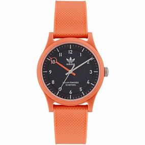    Men's Watch - Originals Quartz Black Dial Orange Rubber Strap | AOST22560 