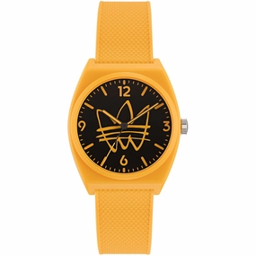    Men's Watch - Originals Quartz Black Dial Yellow Rubber Strap | AOST22564 