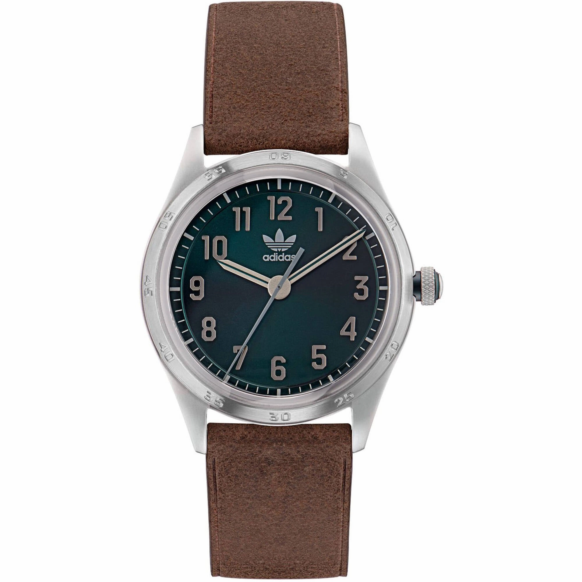    Men's Watch - Originals Quartz Green Dial Brown Leather Strap | AOSY22527 