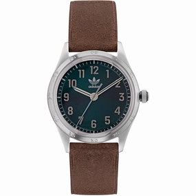    Men's Watch - Originals Quartz Green Dial Brown Leather Strap | AOSY22527 