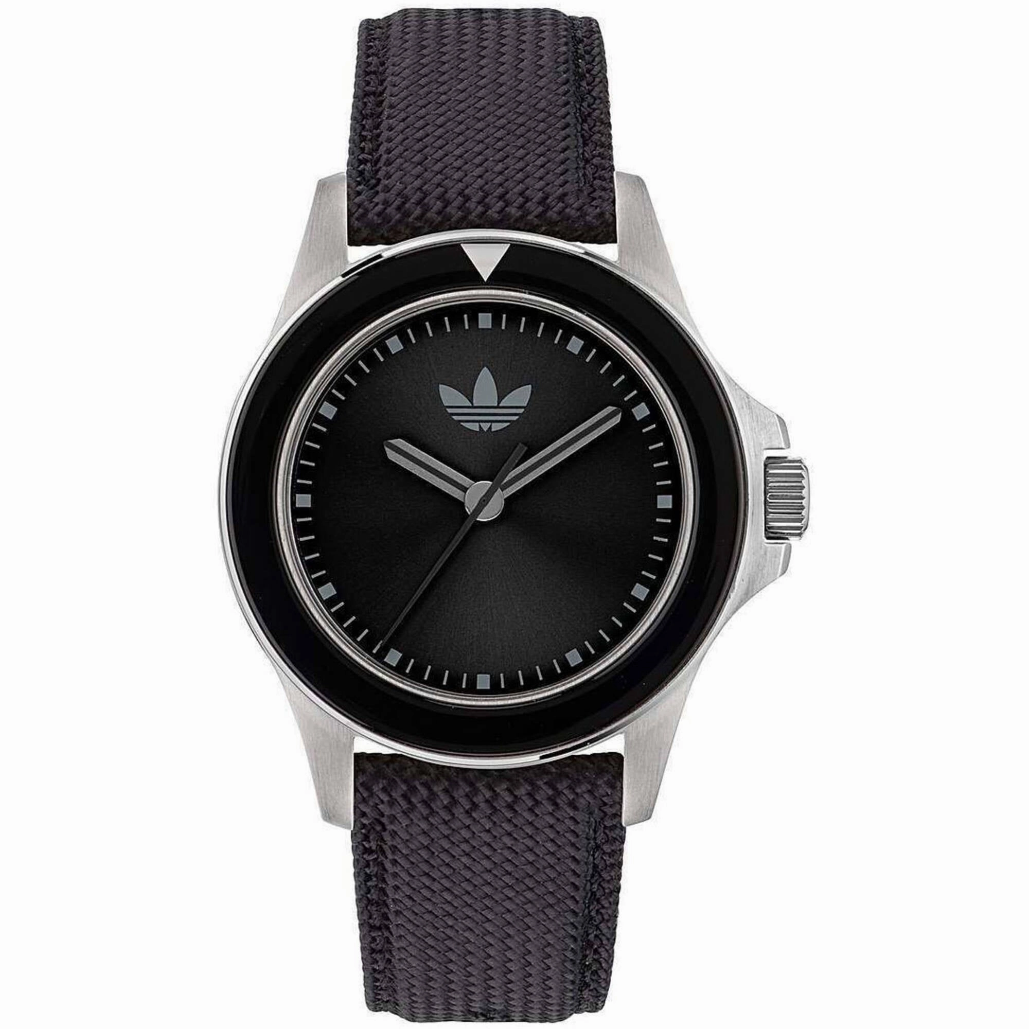    Men's Watch - Originals Quartz Silver Tone Case Black Fabric Strap | AOFH23016 