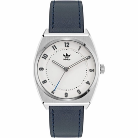    Men's Watch - Originals Quartz White Dial Navy Blue Leather Strap | AOSY22030 