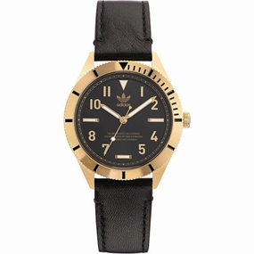    Men's Watch - Originals Quartz Yellow Gold Case Black Dial Strap | AOFH22504 